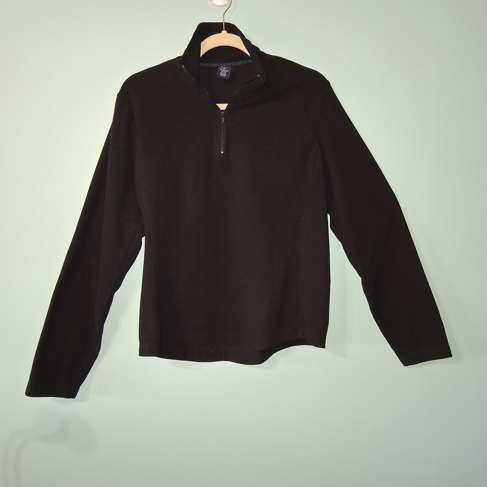 Gap YoungMen's Black Half-Zip Pullover Size xl